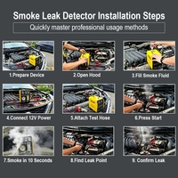 Detector de Fugas de Humo para Automóviles y Motocicletas, Herramienta Profesional de Diagnóstico de Fugas de Vacío EVAP con 1 Año de Garantía, Altamente Confiable