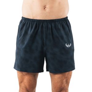 Shorts de course bleu foncé pour hommes, shorts de sport à séchage rapide avec poches, vêtements de sport légers pour la salle de sport - Product Image 1
