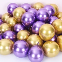 Décorations de fête, ballons de 5 pouces, Joyeux anniversaire, Saint-Valentin, Noël, Halloween, Fournitures de remise de diplôme, Decotex, bleu, pêche, or, ballon, ballon, boule
