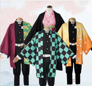 ชุดคอสเพลย์อนิเมะดาบพิฆาตอสูร โคโจ ชิโนบุ คามาโดะ ทันจิโร่ เสื้อคลุม โทมิโอกะ กิยู อากัตสึมะ เซ็นอิตสึ ชุดกิโมโนลำลอง - Product Image 1