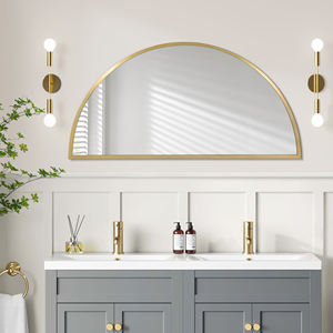 Espejo de Pared Moderno Art Deco con Marco Metálico, Forma de Nube, Espejo Decorativo de Lujo Irregular para Colgar en la Pared del Baño o el Hogar - Product Image 4