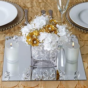 <span class=keywords><strong>Specchi</strong></span> per la decorazione della tavola di nozze dello specchio di vetro del cerchio rotondo di dimensioni personalizzate - Product Image 6