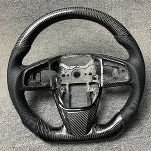 <span class=keywords><strong>พวงมาลัย</strong></span>ทรง D แบบกำหนดเอง ทำจากคาร์บอนไฟเบอร์แท้ สำหรับรถยนต์ฮอนด้า ซีวิค ไทป์ อาร์ รุ่นที่ 10 แอคคอร์ด ซีอาร์วี เอ็กซ์อาร์วี - Product Image 1