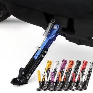 1 support de moto robuste, capacité de 150 kg/330 lb, longueur réglable, plaque de base antidérapante, support de vélo pour la route - Product Image 1