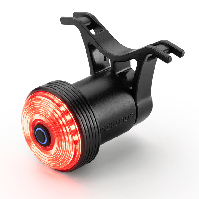 ROCKBROS Multifunctional Bicycle Smart Brake Sensing Taillights Auto Start Stop Waterproof MTB Road Bike Night Riding Rear Light