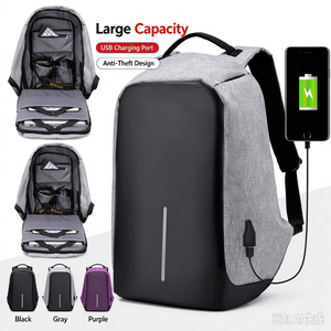 Mochila Antirrobo Impermeable para Portátil con Carga USB, Gran Capacidad, para Viajes, Escuela y Oficina - Product Image 4