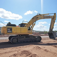 Excavadora de cadenas Komatsu PC360-7 usada con motor original Komatsu, excavadora de 36 toneladas para construcción pesada y minería