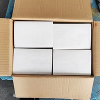 Étiquettes thermiques en accordéon, imperméables, vierges, blanches, pour impression directe, pour adresses et expéditions, vente en gros