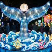 Decoración de Faroles para Parque de Atracciones de Animales, para Navidad, Uso en Interiores/Exteriores, Espectáculo de Luces para Parque Temático