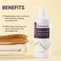 Shampoo à l'huile marocaine hydrate en profondeur et hydrate les racines des cheveux, répare les mèches de cheveux, réduit les frisottis, shampooing nettoyant pour le contrôle de l'huile