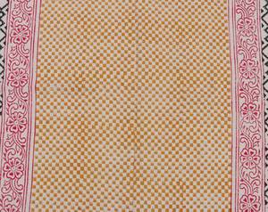 Indian <b>Boho</b> Kilim Style Cotton Dhurrie <b>Rug</b> Hand Block Printed Handmade Carpet Floor <b>Rug</b> Home Decor - Product Image 4