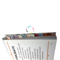Planificateur/Journal A5 spirale personnalisé de grande qualité avec pages de séparation par mois, impression offset