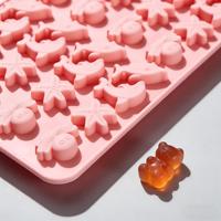 Moule en silicone en gros pour bonbons gélifiés en forme de créatures marines, qualité alimentaire, mini-bac à chocolat et gelée, formes requin, pieuvre, étoile de mer