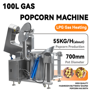 Línea de Producción de Palomitas de Maíz Industrial Totalmente Automática, Saborizante <span class=keywords><strong>Gourmet</strong></span>, Máquina Procesadora de Palomitas de Maíz por Inducción de 100L 200L - Product Image 2