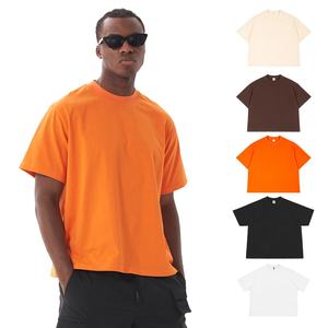 240gsm alta calidad 100% algodón de gran tamaño Boxy Fit camiseta Casual de gran tamaño camiseta en blanco personalizado al por mayor camiseta - Product Image 1