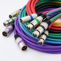 Câble audio XLR mâle-femelle, fabricant en gros, 1M 3M 5M pour microphone, mixeur, Hifi, câble de scène XLR vers XLR