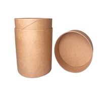 Vente en gros d'emballage Cylindre en acétate Boîte d'emballage Tube de papier avec PVC Transparent Fenêtre Thé Café Alimentaire Bougie Conteneur