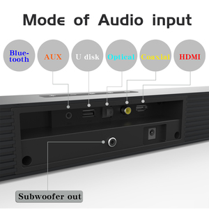 BS-18E rạp hát tại nhà Surround hệ thống âm thanh TV không dây Thanh Loa siêu trầm hộp AUX/USB/quang/đồng trục/RCA bền nhựa - Product Image 2
