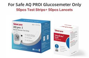 Capteur de glucose, moniteur de glycémie, <span class=keywords><strong>glucomètre</strong></span>, bandelettes de test de glycémie, lecteur de glycémie, 50 bandelettes de test pour diabétiques - Product Image 5