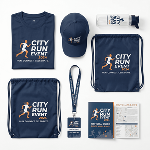 Set Promocional Personalizado para Patrocinadores con Gorra, Camiseta, Botella, Cordón, Folleto y Bolsa para Eventos Deportivos Urbanos - Product Image 2