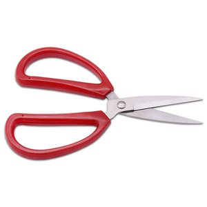 Yangjiang Office Scissors Stainless Steel <b>Red</b> Handle 195mm Straight Blade For <b>Paper</b> Cutting Household Use - Product Image 2
