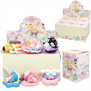 Melody Kulomi <span class=keywords><strong>pour</strong></span> boîte aveugle en PVC, poupée de jeu Tide Play, ornements de dessin animé, machine à gashapon, cadeau de poupée, tailles 6cm-22cm, vente en gros - Product Image 1