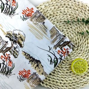 100% coton sergé personnalisé Anti-rides personnalisé coton bambou <span class=keywords><strong>tissu</strong></span> lavé coton <span class=keywords><strong>tissu</strong></span> pour vêtements Vintage, doux et pré-rétréci - Product Image 3