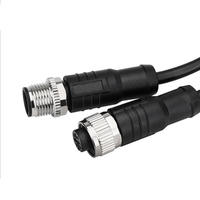 Arnés de Cableado Eléctrico M12 Impermeable IP67 de 12V y 500mm, Conector Adaptador de 2-12 Pines/Vías con Núcleo de Cobre y Aislamiento de PVC