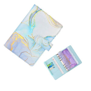 Budget <b>Binder</b> with <b>Cash</b> Envelopes Expense Sheets Budgeting Saving Money Pu Leather Diary Notebook - Product Image 5