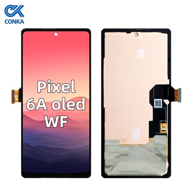 Conka High Quality Black LCD Touch Screen Display Assembly OEM for Google Pixel 6A 100% Tested 1 Year Warranty Customized