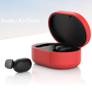 Funda protectora de silicona para <span class=keywords><strong>Xiaomi</strong></span> <span class=keywords><strong>Redmi</strong></span> <span class=keywords><strong>Airdots</strong></span> <span class=keywords><strong>2</strong></span>, funda portátil para auriculares, precio al por mayor - Product Image 2