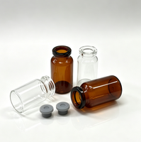 Flacon en verre ambré stérile de 2 ml pour applications d'emballage de médicaments à injection de petit volume