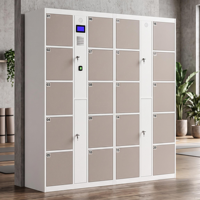 Casier intelligent à reconnaissance faciale IA, écran tactile HD 7 pouces, certifié CE, résistant aux intempéries, capacité de 220 lb, pour supermarchés, centres commerciaux, appartements
