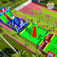Parc de jeux gonflables géant certifié TUV, plus grand château gonflable, parc à thème gonflable, aire de jeux gonflable