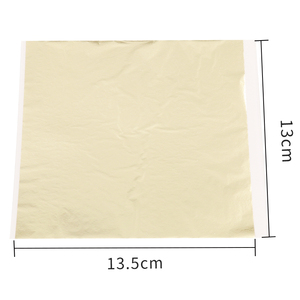 Bán Sỉ Lá Vàng Giả Đài Loan Màu 13*13.5 Cm Để Trang Trí Móng Nghệ Thuật Mạ Vàng Tấm Lá Vàng Kim Loại - Product Image 3