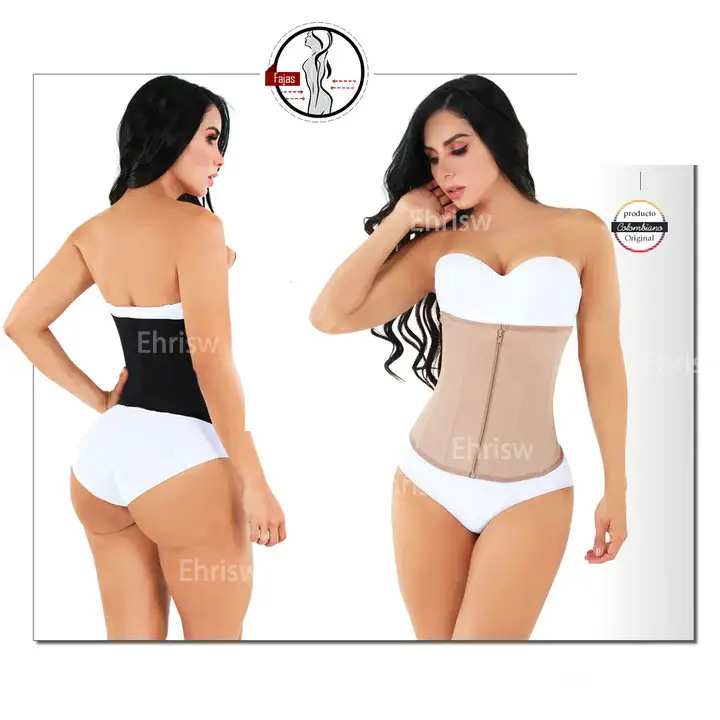 INVISIBLE POWERNET TAILLE TRAINER Colombianas Compression Shapewear Minceur Gaine Corps Complet Double Post Chirurgie Dentelle Butt Lift