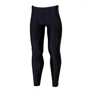 Leggings de compression intégrale pour hommes, noir uni, en Spandex et Polyester, taille élastique, séchage rapide, 180g, vêtements de sport - Product Image 3