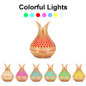 LED ultrasonik garansi 1 tahun pengukir minyak esensial penyebar Aroma pengukir serat kayu tujuh warna untuk harga pabrik Hotel YS - Product Image 5