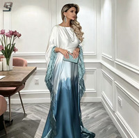 Nouvelle Abaya de Ramadan Sur Mesure Élégante et Modeste, Robe Respirante pour Femmes Musulmanes de Dubaï, Abayas Tie-Dye, Kaftan Marocain à Manches Longues