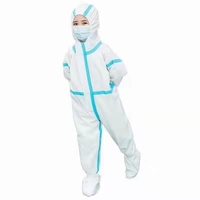 Combinaison de protection jetable en non tissé, 5/6 pièces, vêtements de sécurité, non tissées, SMS PP, de type bon marché