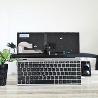 Pour HP EliteBook 840 G5 G6 846 G5 745 G5 clavier rétro-éclairé USB avec pointeur LED nouvelle mise en page britannique corps d'axe mécanique Gateron