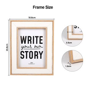 Cadres <span class=keywords><strong>photo</strong></span> en bois durables de tailles variées pour décoration murale et présentation sur table, idéaux pour cadeaux de mariage et d'anniversaire - Product Image 4