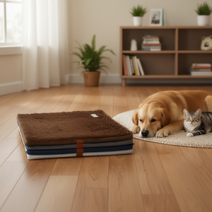 Tappetino per Animali Domestici Yommy in Schiuma 80x120x5cm Marrone Impermeabile con Base Antiscivolo - Product Image 3