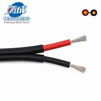 Câble solaire TengCheng PV1-F XLPO en cuivre étamé H1Z2Z2-K, double cœur 4mm/6mm/10mm, pour usage industriel et domestique, certifié CE