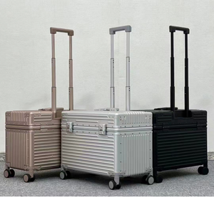 飞行员用20英寸铝制滚动行李箱全铝随身行李大容量旅行箱 - Product Image 5