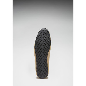 Espadrilles à semelle en caoutchouc, daim taupe - Product Image 1