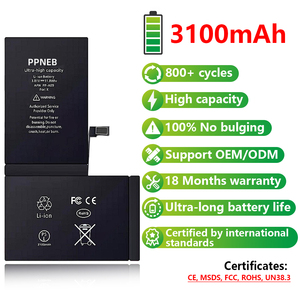 Vente en gros de batteries haute capacité longue durée pour <span class=keywords><strong>iPhone</strong></span> 6 7 8 Plus X XR XS 11 12 13 14 15 16 Pro Max Batteries de téléphone - Product Image 3