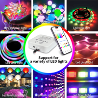 Contrôleur de couleur magique RGBW Gouly, WiFi, double mode, application mobile, lumière LED intelligente, contrôleur Ws2811