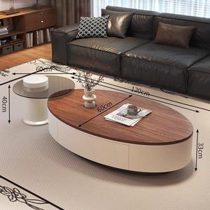 โต๊ะกาแฟทร<span class=keywords><strong>ง</strong></span>รี<span class=keywords><strong>ส</strong></span>ีครีมทัน<span class=keywords><strong>ส</strong></span>มัย ให้ความรู้<span class=keywords><strong>ส</strong></span>ึกหรูหรา ระดับไฮเอนด์ เหมาะสำหรับห้อ<span class=keywords><strong>ง</strong></span>นั่งเล่นขนาดเล็ก เป็นมิตรกับสิ่<span class=keywords><strong>ง</strong></span>แวดล้อม - Product Image 3