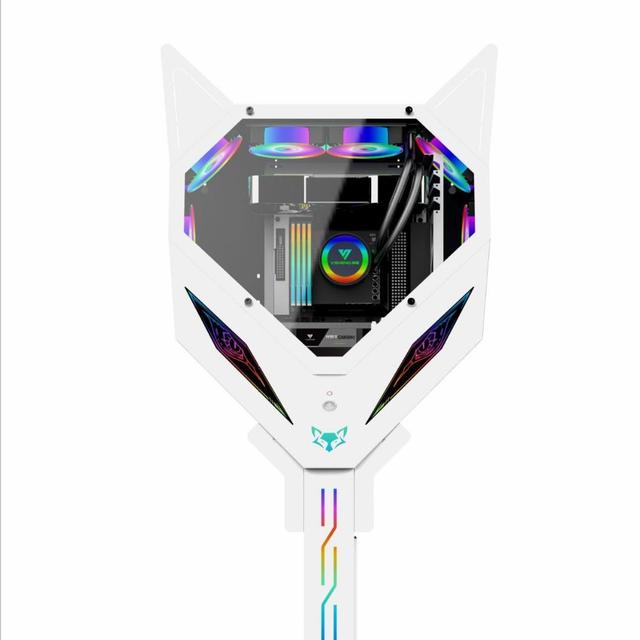 Internet Cafe E-Sports Hotel Desktop Wall-Mounted 240 Water-Cooled Full Tower MicroATX Aluminum Alloy Special-Shaped Case RGB